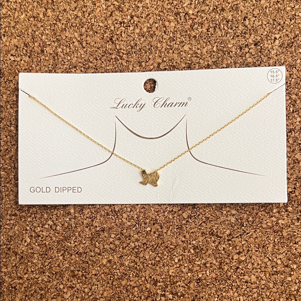 Lucky Charm Gold Dipped Texas Necklace